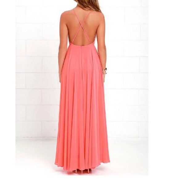 Lulus Womens Mythical Kind of Love Maxi Dress Size M - Picture 3 of 13